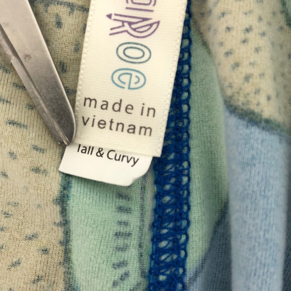 Lularoe Tall & Curvy Kiwi Print Leggings - Picture 4 of 4